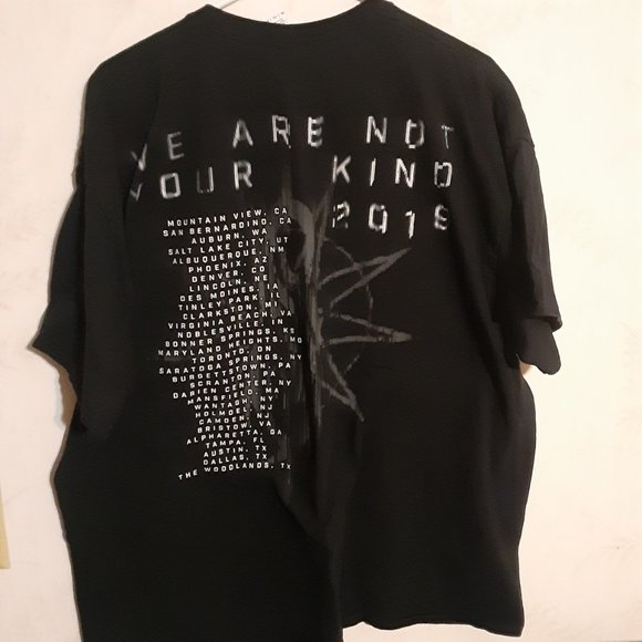 Slipknot We are Not Your Kind 2019 Concert Tour T Shirt in Men's Size 2XL - Picture 3 of 6